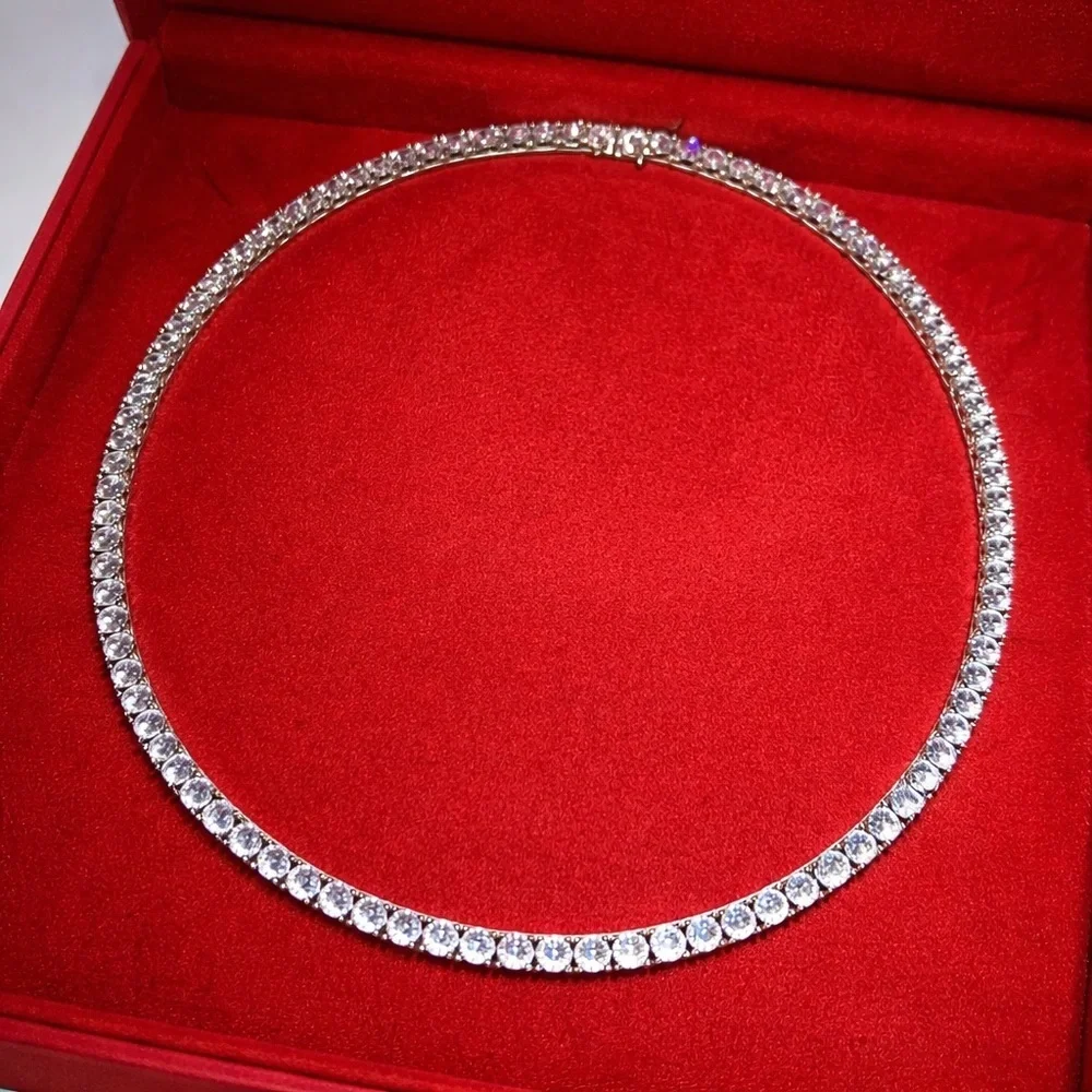 Silver tennis Necklace 16inch
